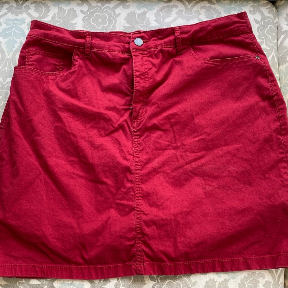Croft & Barrow Red skort Size 14